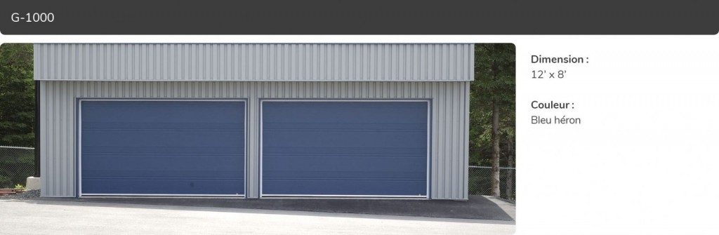Porte de garage commerciale Garaga G-1000