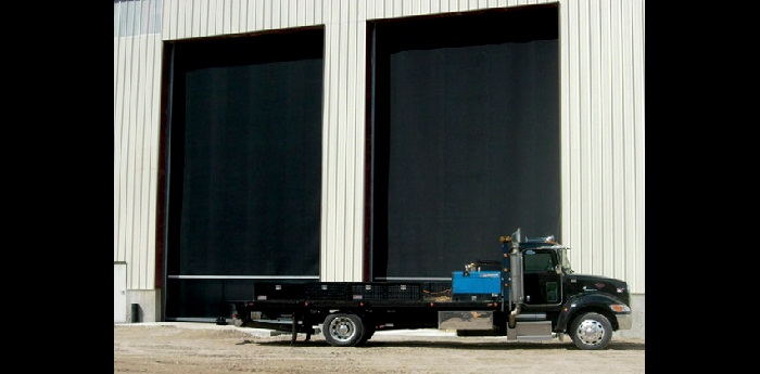 TNR HDL Large industrial roll-up rubber garage door