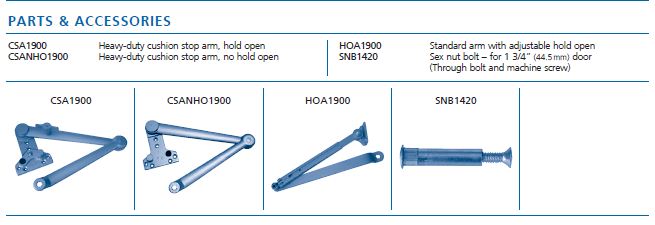 door closer oarts 1900