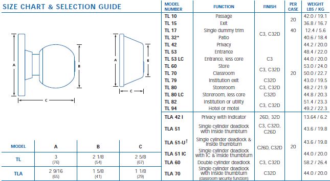 size chart TL