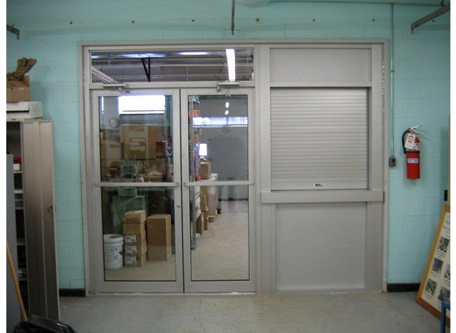 Portes d'aluminium vitrées de la série 1800 de Vertech