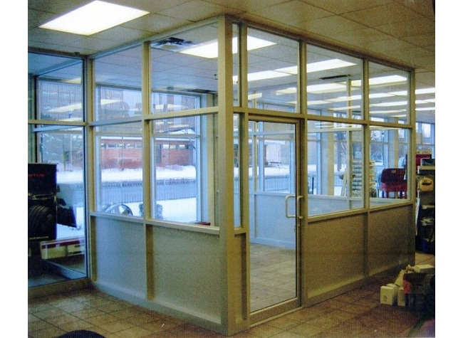 Portes d'aluminium vitrées de la série 1780 de Vertech